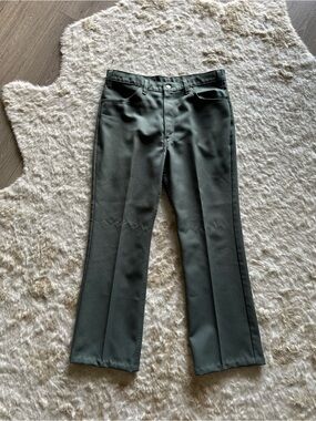 True Vintage Levi's Olive Green Straight-Leg Dress Pants